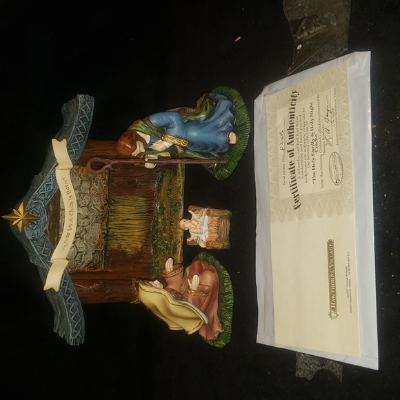 Thomas Kinkade The Holy Family & Holy Night Creche, Hawthorne Village - Picture 3 of 17